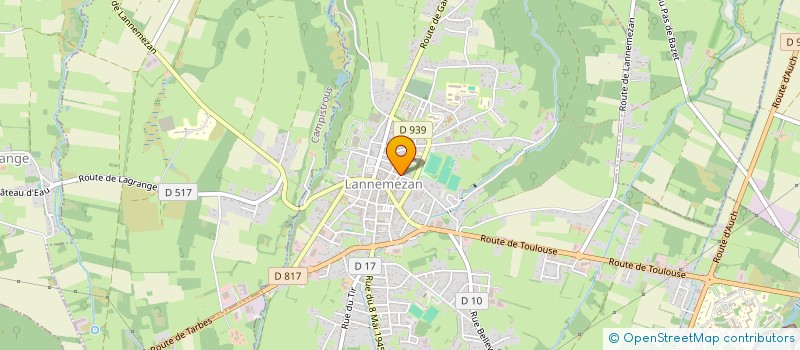 localisation de l'entreprise FORCE DYNAMISME ANIMATIONS à LANNEMEZAN