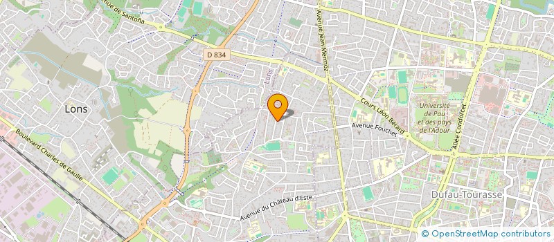 localisation de l'entreprise FORCE ECO BEARN ET BIGORRE  BILLERE