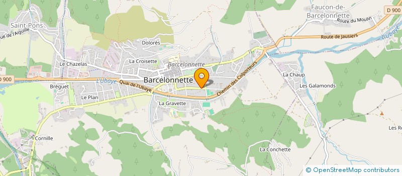 localisation de l'entreprise FORCE ET ELEGANCE à BARCELONNETTE