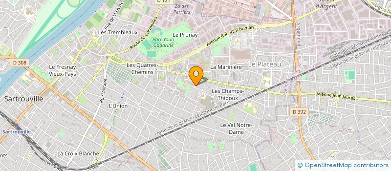 localisation de l'entreprise FORCE ET HONNEUR  SARTROUVILLE