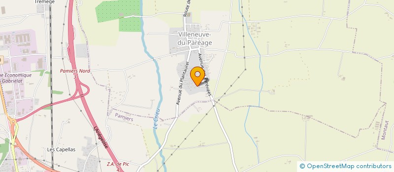 localisation de l'entreprise FORCE HARMONIE 09  VILLENEUVE-DU-PAREAGE