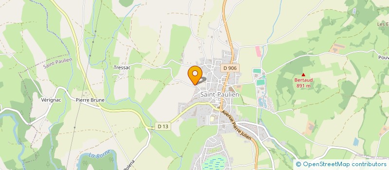 localisation de l'entreprise FORCE HYDRO-MOTRICE DE CHARBOUTEYRE  SAINT-PAULIEN