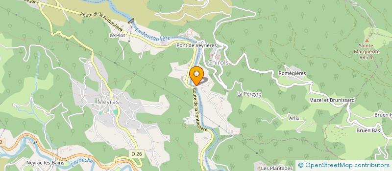 localisation de l'entreprise FORCE MOTRICE DE CHIROLS  CHIROLS