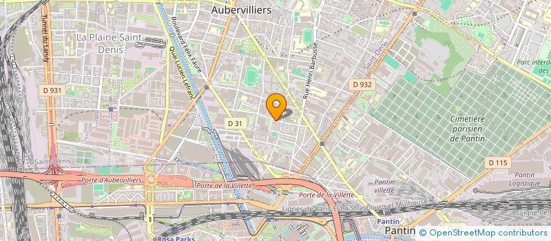 localisation de l'entreprise FORCE NUMERIQUE ET FIBRE  AUBERVILLIERS