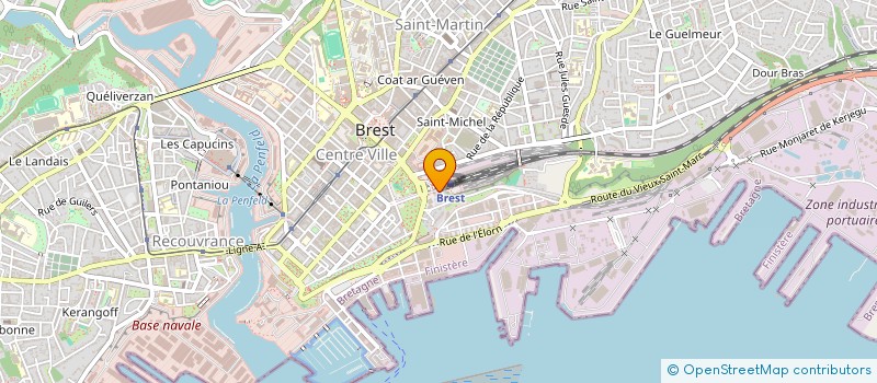 localisation de l'entreprise FORCE OUEST PARTICIPATION à BREST