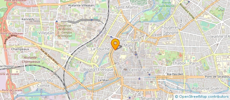 localisation de l'entreprise FORCE OUVRIERE COMMUNICATION  RENNES