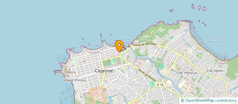 localisation de l'entreprise FORCE OUVRIERE COMMUNICATION DE LA GUYANE  CAYENNE