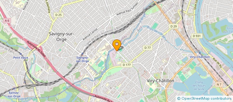 localisation de l'entreprise FORCE OUVRIERE DE LA COMMUNICATION à VIRY-CHATILLON