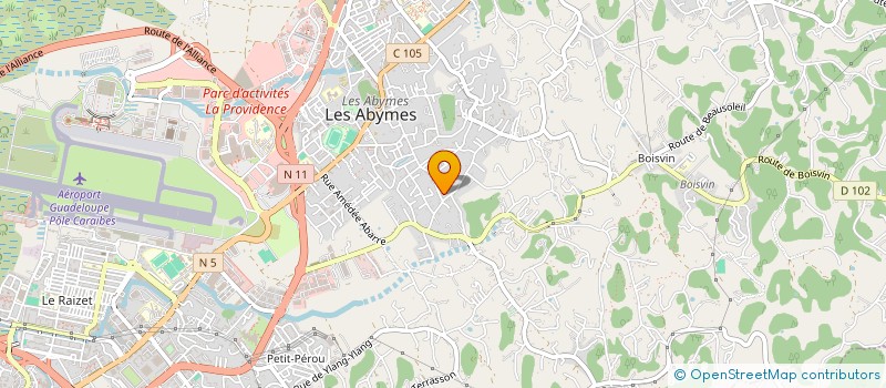localisation de l'entreprise FORCE PLUS BAT ENVIR VOIRIE SCE DIVERS à LES ABYMES