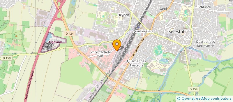 localisation de l'entreprise FORCE PROPRETE  SELESTAT