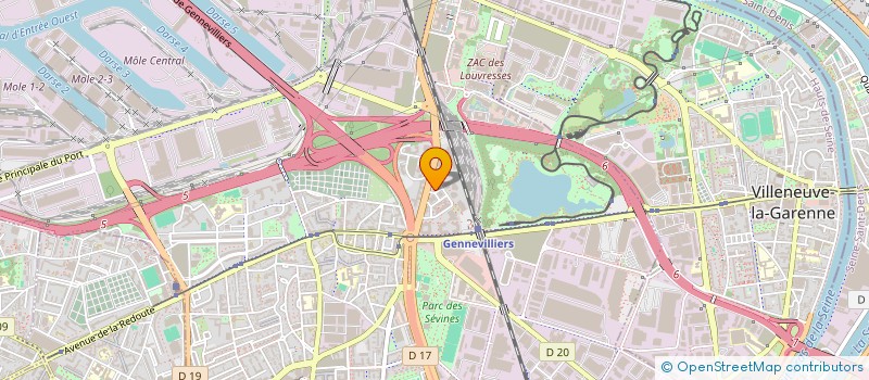 localisation de l'entreprise FORCE PUISSANCE 2 à GENNEVILLIERS