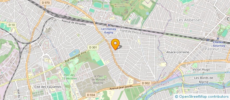 localisation de l'entreprise FORCE QUALITE  GAGNY