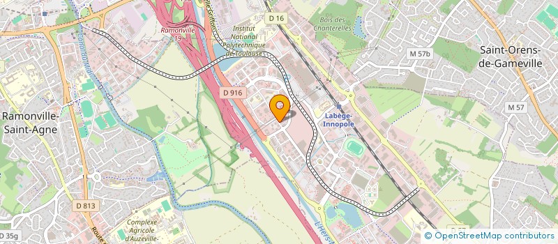 localisation de l'entreprise FORCE + RH à LABEGE