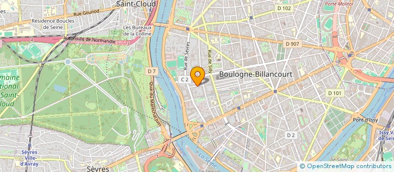 localisation de l'entreprise FORCE ROSE à BOULOGNE-BILLANCOURT
