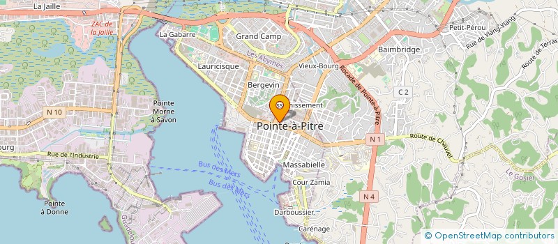 localisation de l'entreprise FORCE SIX à POINTE-A-PITRE