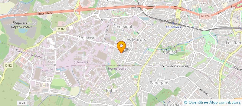 localisation de l'entreprise FORCE-T à COLOMIERS