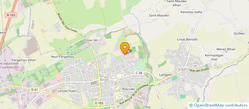 localisation de l'entreprise FORCE T DU PAYS GLAZIK  BRIEC