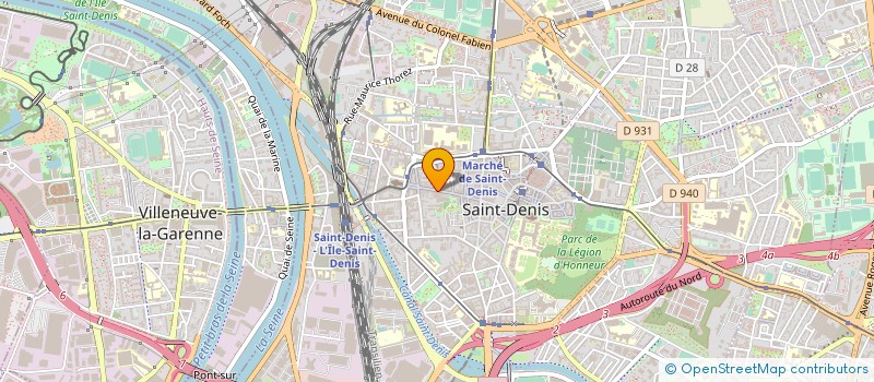 localisation de l'entreprise FORCE URBAINE ACTIVE à SAINT-DENIS