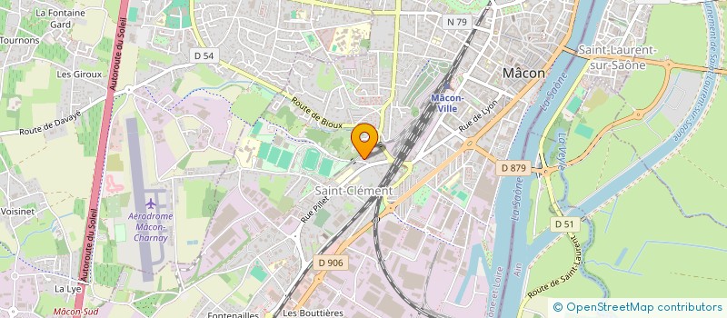 localisation de l'entreprise FORCE XVI - LE CLUB DES SUPPORTERS DE L'A.S. MACON RUGBY à MACON