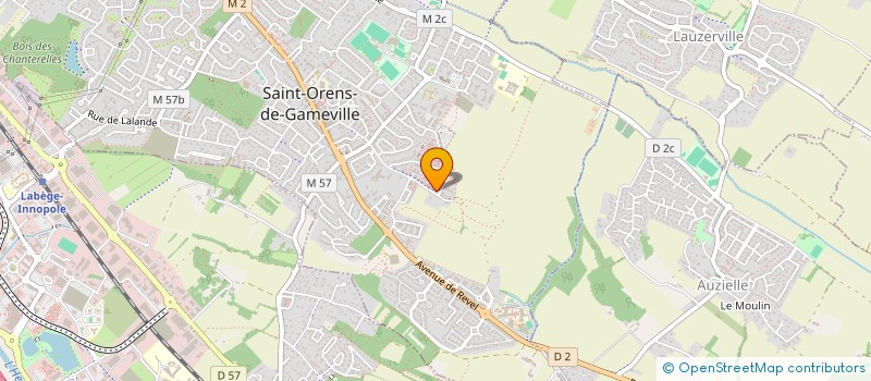 localisation de l'entreprise FORCEA à SAINT-ORENS-DE-GAMEVILLE