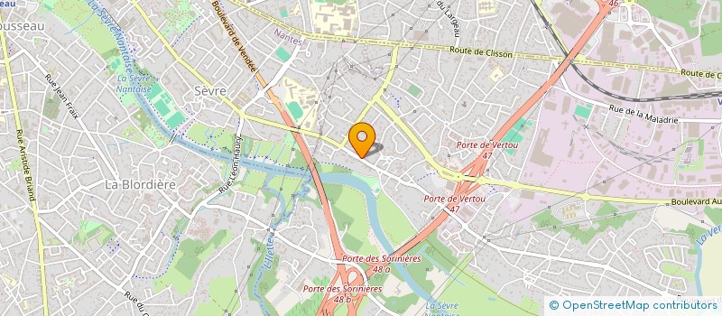 localisation de l'entreprise FORCEBETON  VERTOU