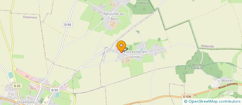 localisation de l'entreprise FORCEFIL à FORCEVILLE-EN-VIMEU