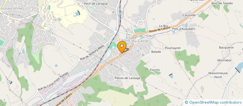 localisation de l'entreprise FORCEIMMO  PONT-DU-CASSE