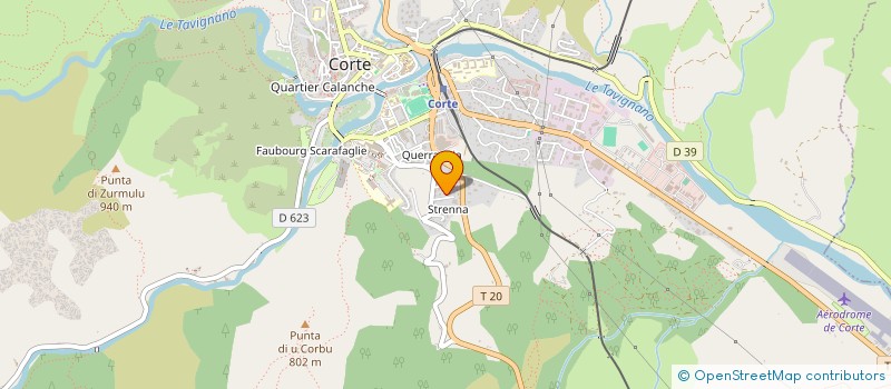 localisation de l'entreprise FORCELLA à CORTE