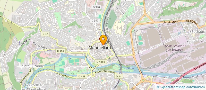 localisation de l'entreprise FORCES & CIE SAS à MONTBELIARD