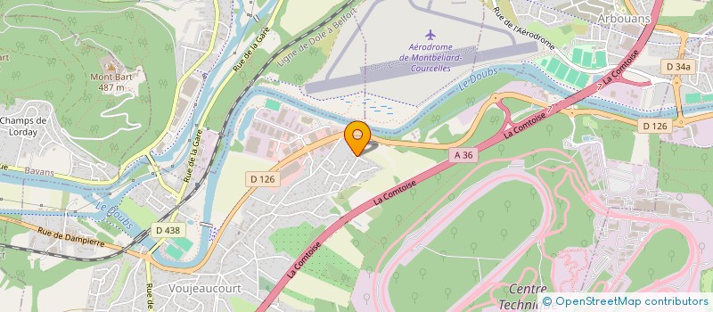 localisation de l'entreprise FORCES ET CIE CAPITAL à VOUJEAUCOURT