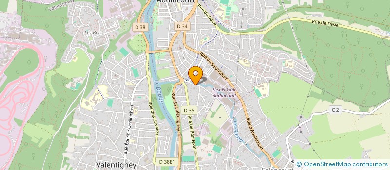localisation de l'entreprise FORCES ET CIE COLLECTION à AUDINCOURT