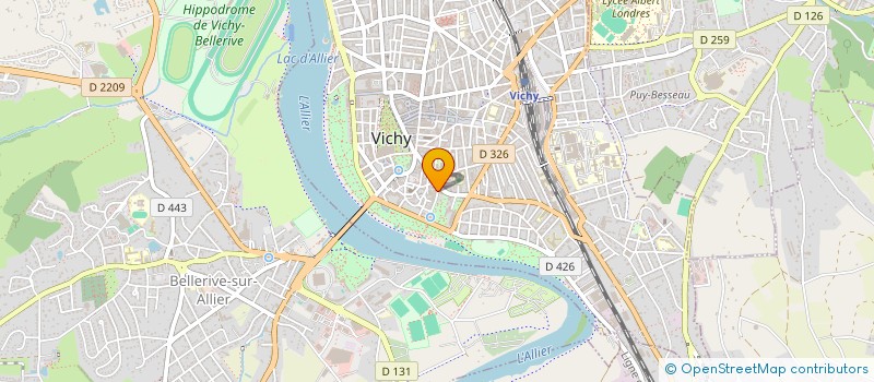 localisation de l'entreprise FORCES INFORMATIQUES à VICHY