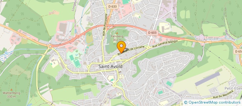 localisation de l'entreprise FORCES MOSELLE EST à SAINT-AVOLD