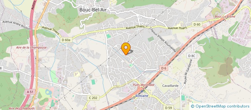 localisation de l'entreprise FORCES SUD  BOUC-BEL-AIR