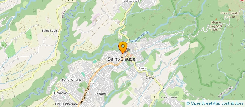 localisation de l'entreprise FORCES7 à SAINT-CLAUDE