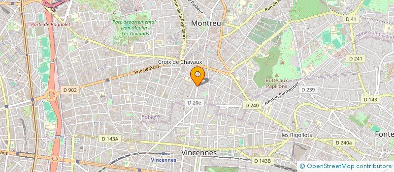 localisation de l'entreprise FORCESLIBRES à MONTREUIL