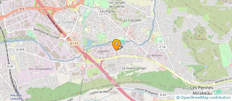 localisation de l'entreprise FORCESS.A.K à LES PENNES-MIRABEAU