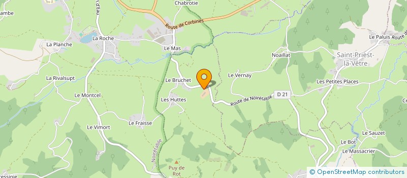 localisation de l'entreprise FORCHEZ TRAVAUX RURAUX  SAINT-JEAN-LA-VETRE