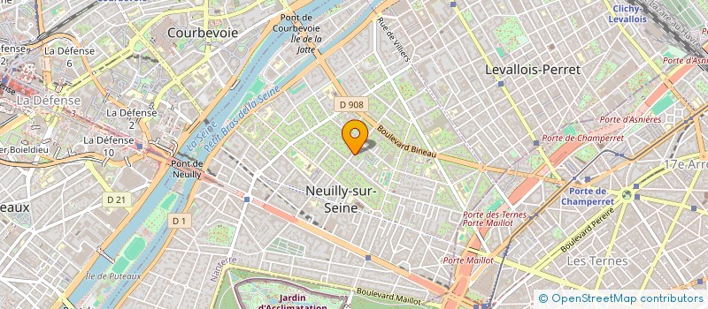 localisation de l'entreprise FORCHEZY à NEUILLY-SUR-SEINE