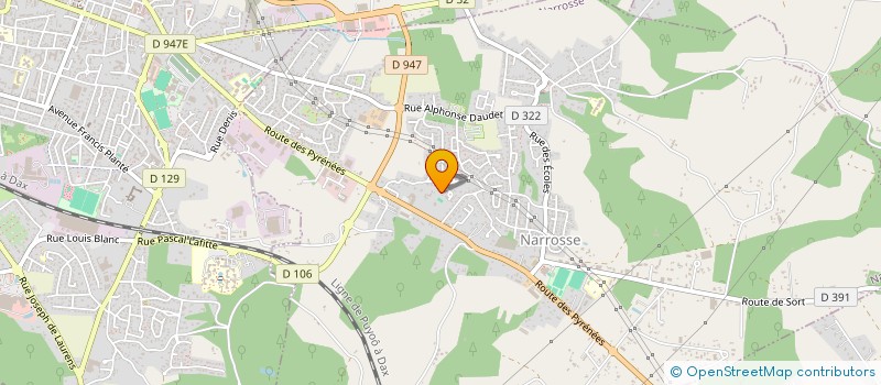 localisation de l'entreprise FORCIEUX  NARROSSE