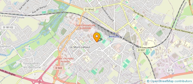 localisation de l'entreprise FORCODEP à BETHUNE