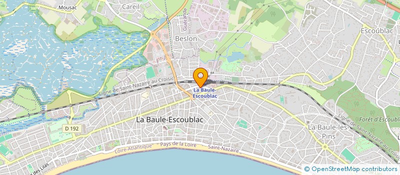 localisation de l'entreprise FORCOM  LA BAULE-ESCOUBLAC