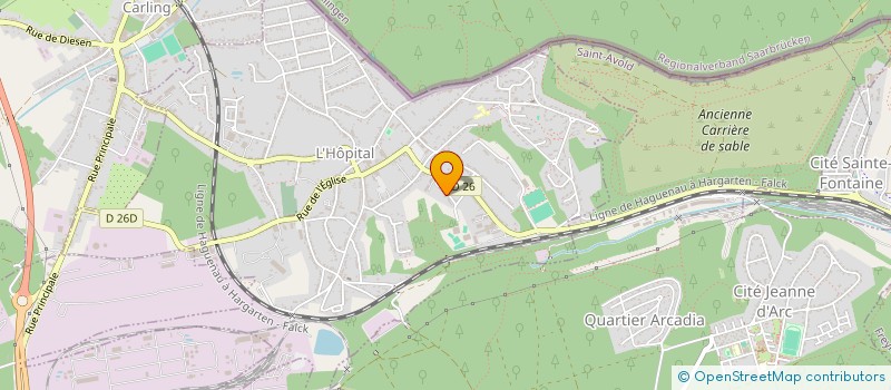 localisation de l'entreprise FORDELIA  L'HOPITAL