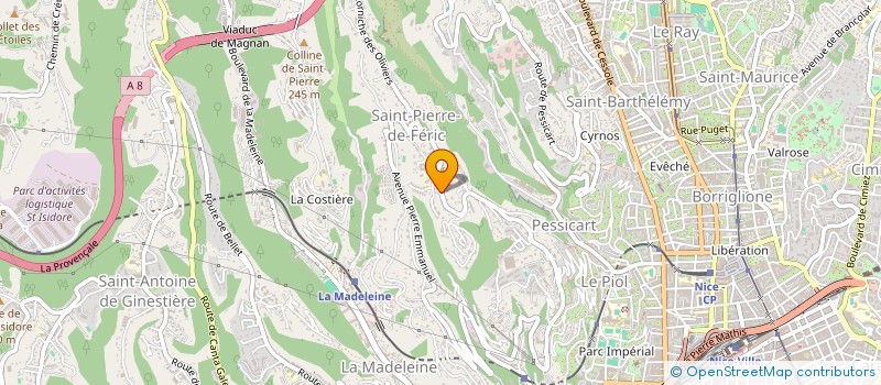 localisation de l'entreprise FORDICA à NICE