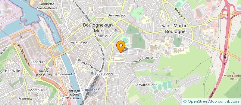localisation de l'entreprise FORDRES MATERIAUX à BOULOGNE-SUR-MER