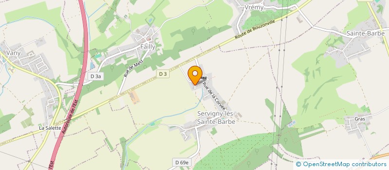 localisation de l'entreprise FOREA  SERVIGNY-LES-SAINTE-BARBE