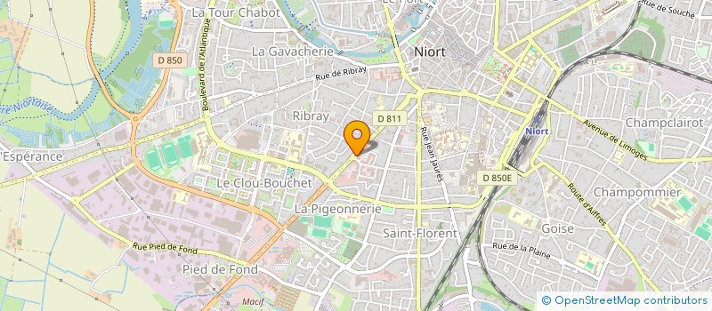 localisation de l'entreprise FORECOM à NIORT