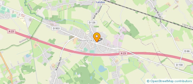 localisation de l'entreprise FOREDIS à BEUVRY-LA-FORET