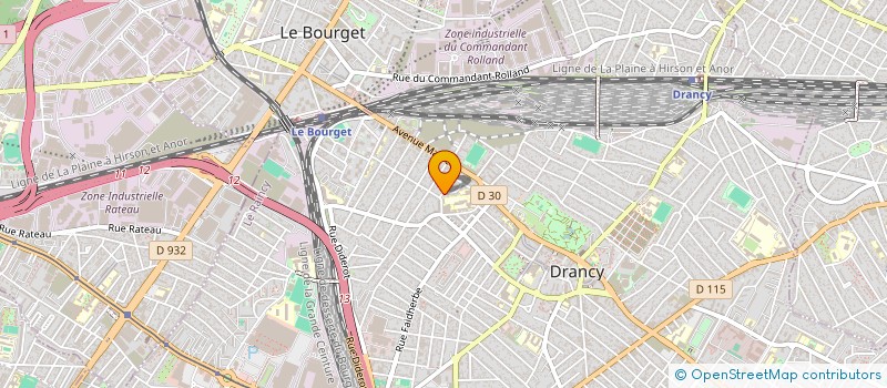 localisation de l'entreprise FORELEC à DRANCY