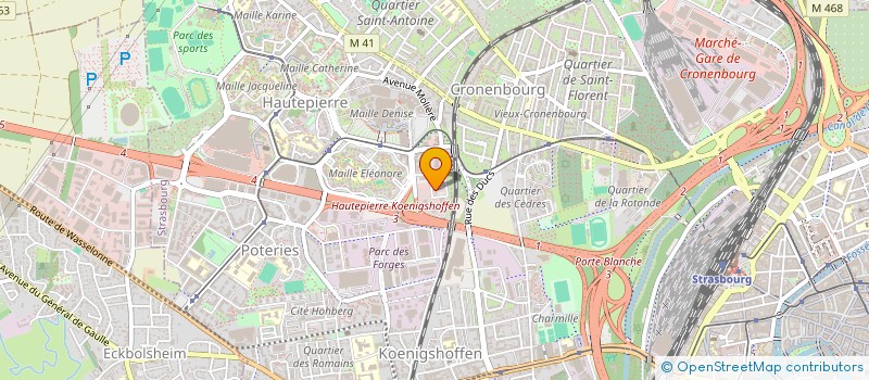 localisation de l'entreprise FORENAP FRP à STRASBOURG